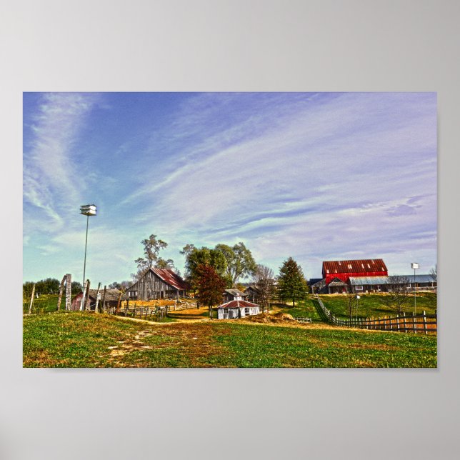 Póster Weston, Missouri, Granja (Frente)