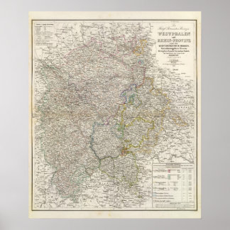 Póster Westphalen, RheinPrivinz, Hessen