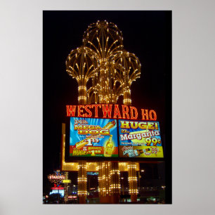 Póster Westward Ho Las Vegas Marquee Poster Print