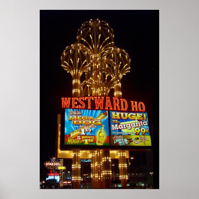 Póster Westward Ho Las Vegas Marquee Poster Print (Frente)