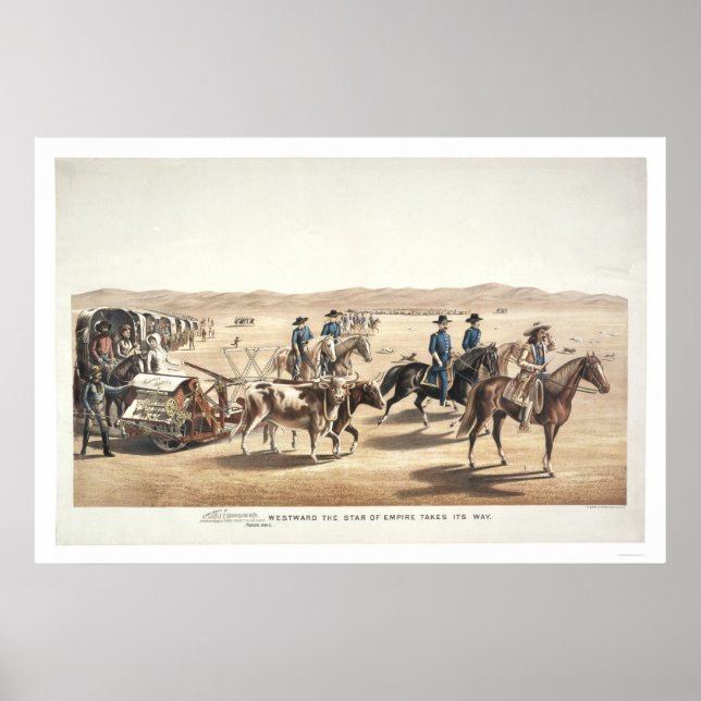 Póster Westward the Star of Empire Takes Its Way (Frente)