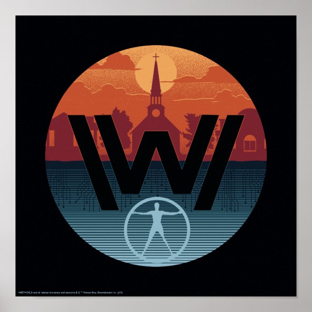Póster Westworld | Escalante Church Logo (Frente)
