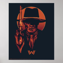 Póster Westworld | Hombre de negro con rebelión