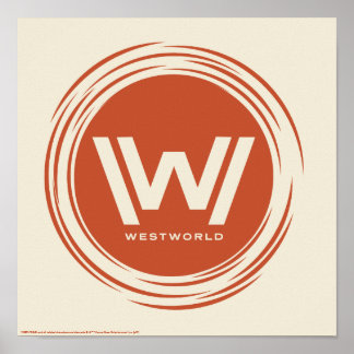Póster Westworld | Logotipo de Sol estilizado