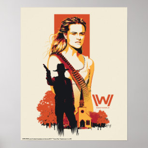 Póster Westworld   Wyatt & Man in Black en la Iglesia Bla