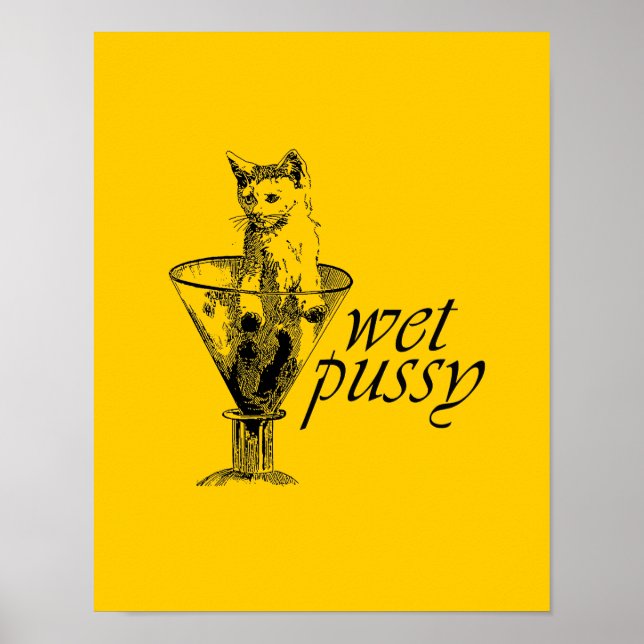 Póster Wet Kitty (Frente)