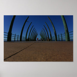 Póster Whalebone Pier Umhlanga Durban SA