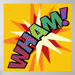 Póster WHAM Fun Retro Libro Pop Art
