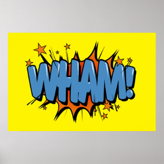 Póster Wham - Rótulo cómico / Poster