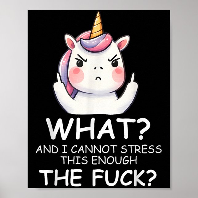 Póster What &amp; I Cannot Stress This Enough The Fck Sig (Frente)