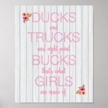 What Girls are Made of Nursery Art Print Set