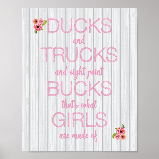 Póster What Girls are Made of Nursery Art Print Set (Frente)