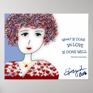 Póster WHAT IS DONE IN LOVE print - matte finish 11"x 14"