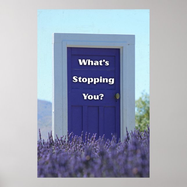 Póster What’s stopping you. Motivational (Frente)