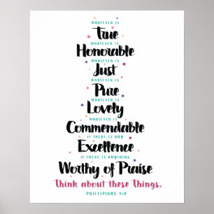 Póster Whatever is True Art Print