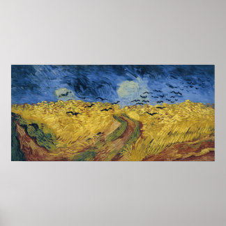 Póster Wheatfield con Crows (F779) Van Gogh Bella Artes
