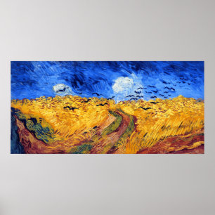 Póster Wheatfield con los cuervos, Van Gogh