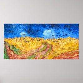 Póster Wheatfield with Crows (1890) Van Gogh Landscape