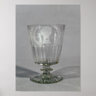 Póster Wheel-engraved goblet, c.1800-25