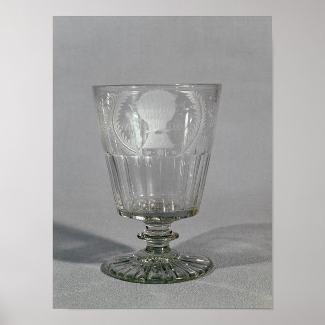 Póster Wheel-engraved goblet, c.1800-25 (Frente)