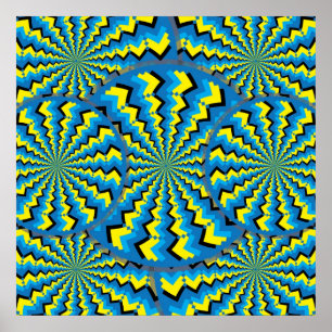 Póster Wheelies del zigzag