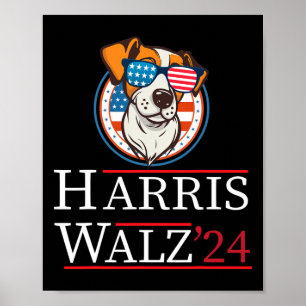 Póster Wheimer 2024 Funny Dog Election Kamala Harris Tim
