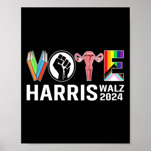 Póster Wheimer 2024 Vote Books Derechos Reproductivos Lgb