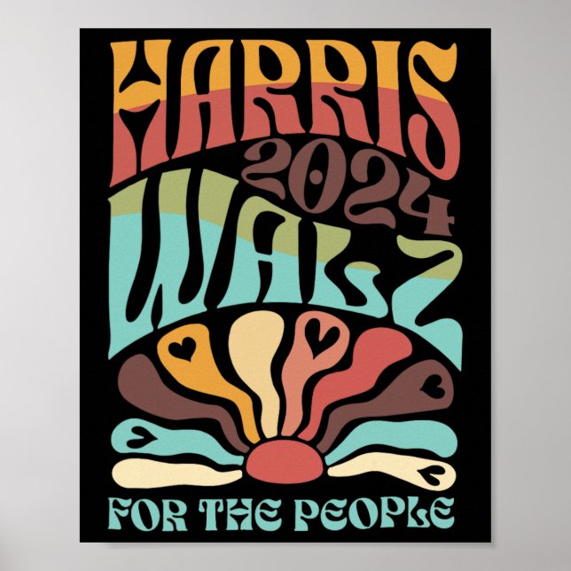 Póster Wheimer For The People Kamala Harris Waltz (Frente)