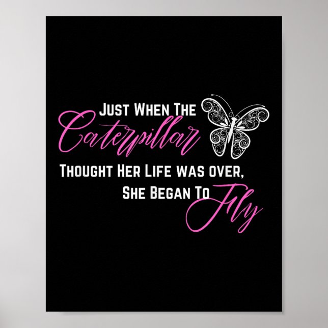 Póster When Thought Her Life Was Over She Began To Fly  (Frente)
