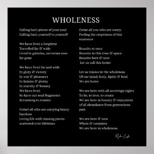 Póster Wheness Soul Self Love poema poster wall art poeta