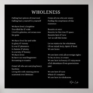 Póster Wheness Soul Self Love poema poster wall art poeta
