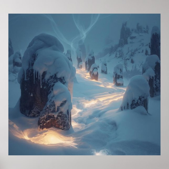 Póster Where Light Wanders in Winter (Frente)