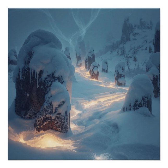 Póster Where Light Wanders in Winter (Anverso)