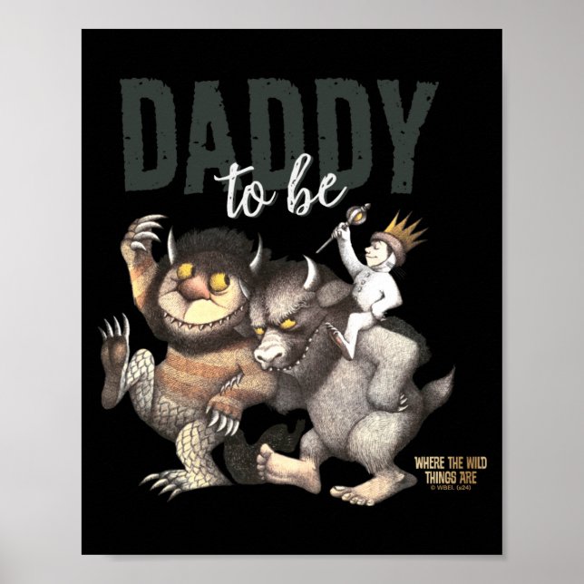 Póster Where The Wild Things Are Daddy To Be  (Frente)