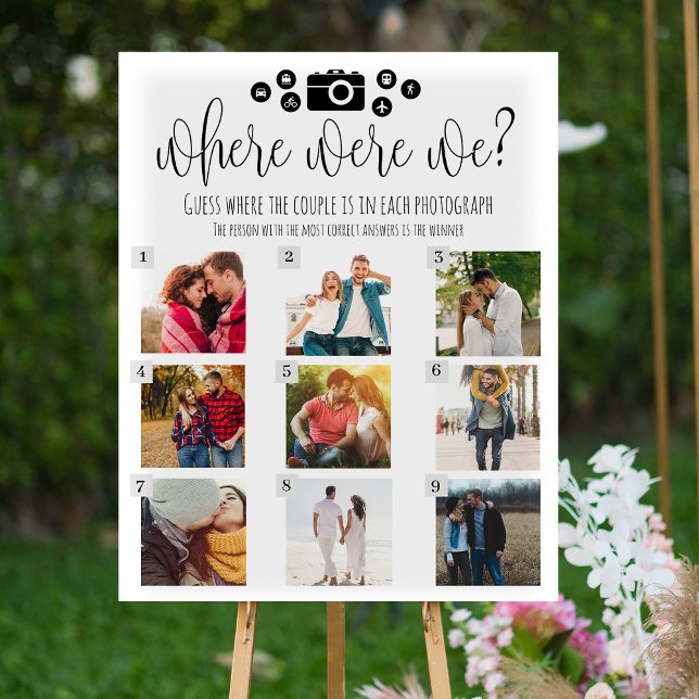 Póster Where Were We Game Poster (Subido por el creador)