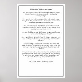 Póster Which Side of The Fence (Black and White)- Poster 