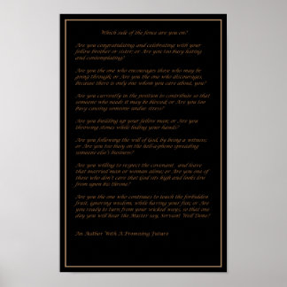 Póster Which Side of The Fence - Poster