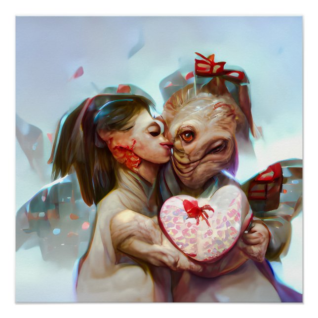 Póster Whimsical Alien Romance (Anverso)
