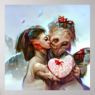 Póster Whimsical Alien Romance