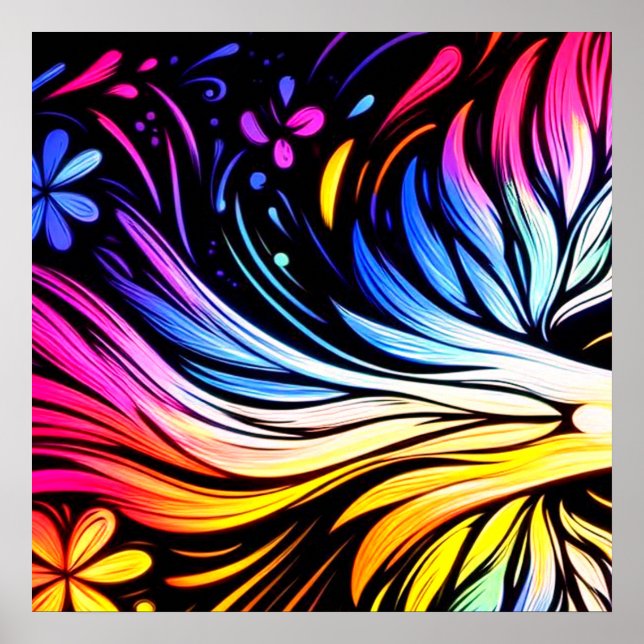 Póster Whimsical Art on a Modern Art Wall (Frente)