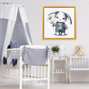 Póster Whimsical Boy Bunny