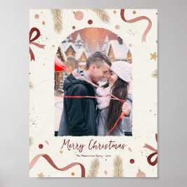 Póster Whimsical Christmas Holiday Poster – Minimal Desig