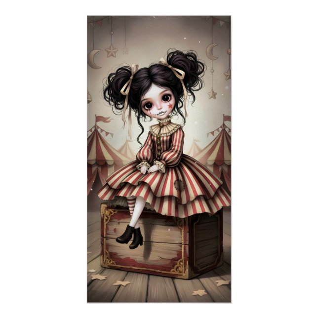 Póster Whimsical Dark Circus Doll (Anverso)
