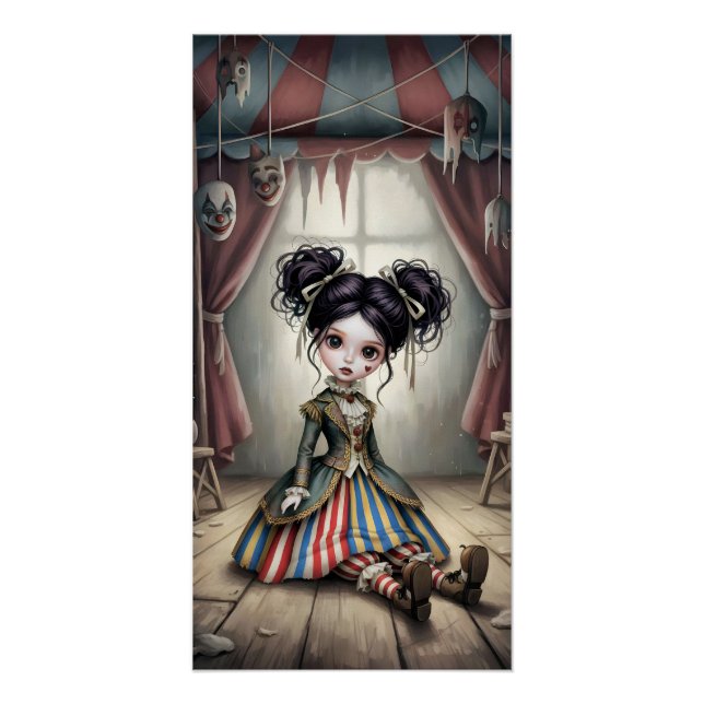 Póster Whimsical Dark Circus Doll (Anverso)