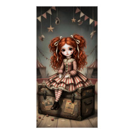 Póster Whimsical Dark Circus Doll