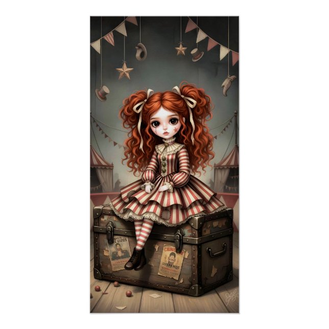 Póster Whimsical Dark Circus Doll (Anverso)