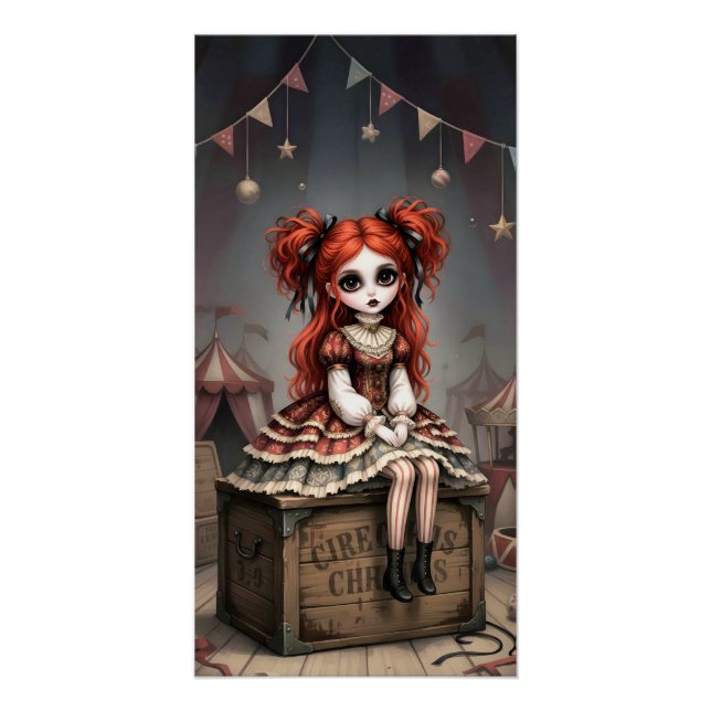 Póster Whimsical Dark Circus Doll (Anverso)