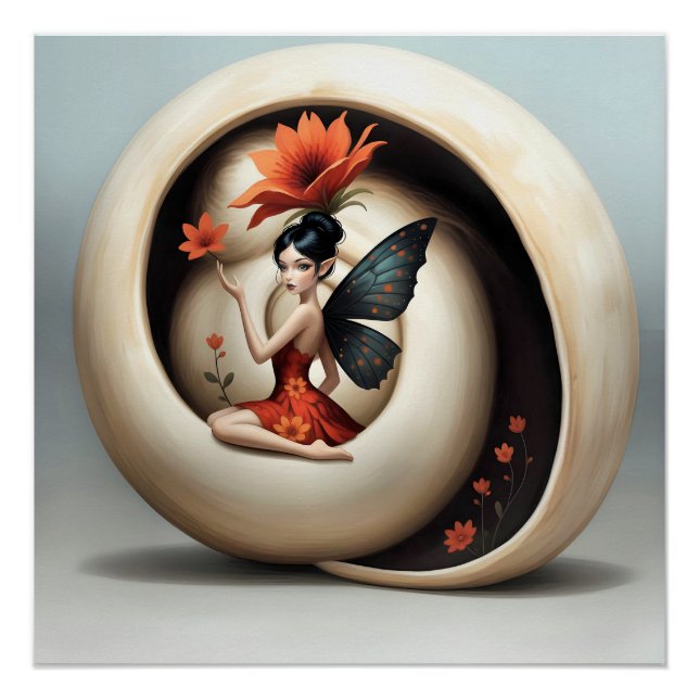 Póster Whimsical Flower Fairy (Anverso)