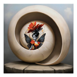 Póster Whimsical Flower Fairy