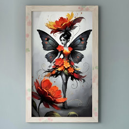 Póster Whimsical Flower Fairy